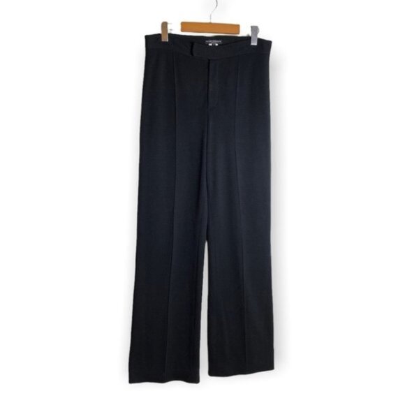 Club Monaco Black Wool Wide Leg Pants - Picture 1 of 8